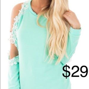 Crochet off shoulder top